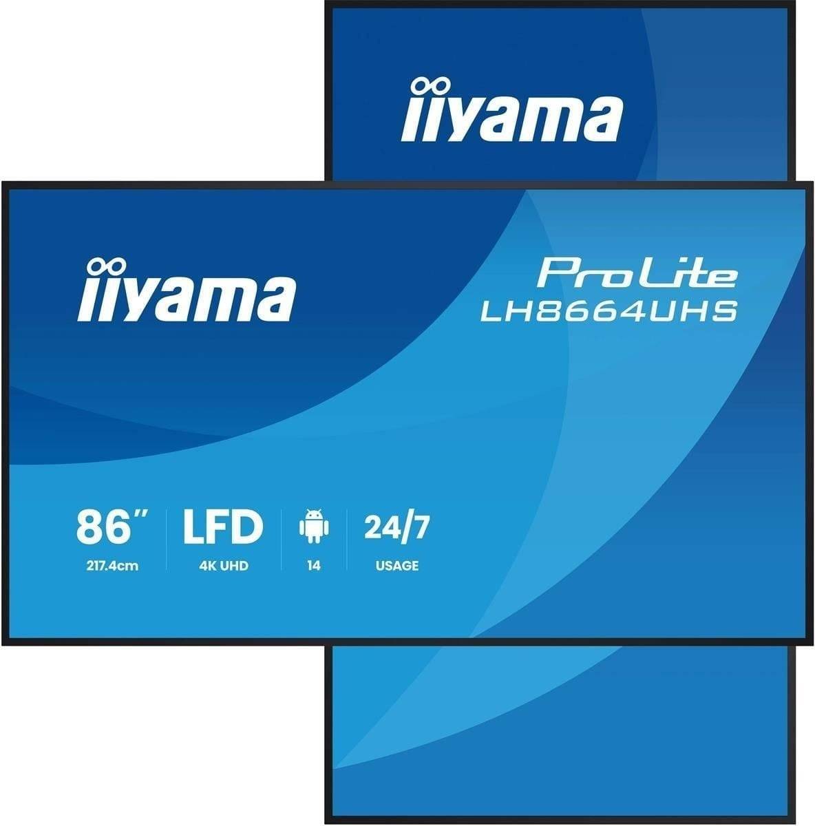 iiyama 86"W LCD 4K UHD IPS Black-1