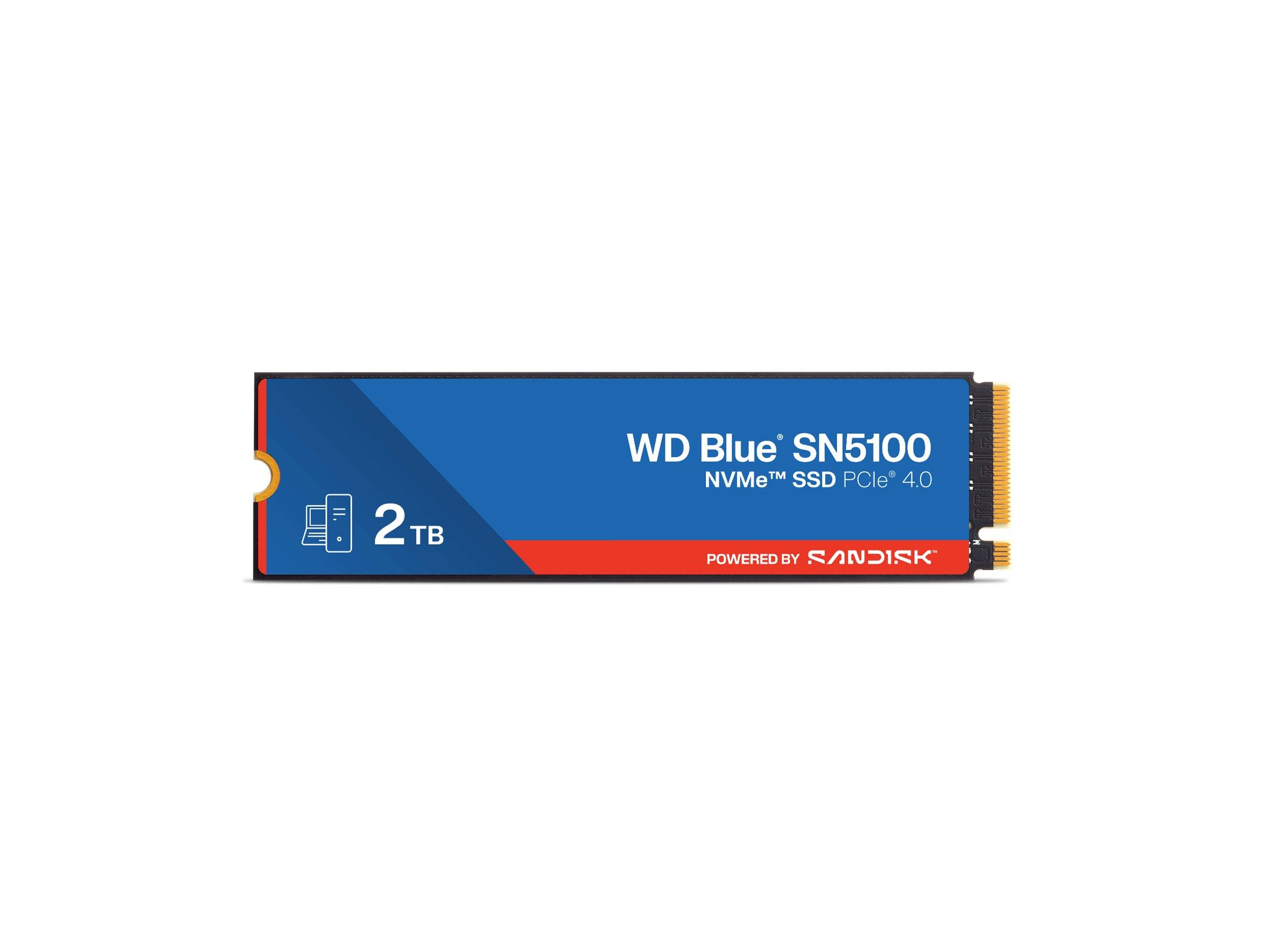 WD Blue SN5100 - SSD - 2 TB - intern - M.2 2280 - PCIe 4.0 (NVMe)-4