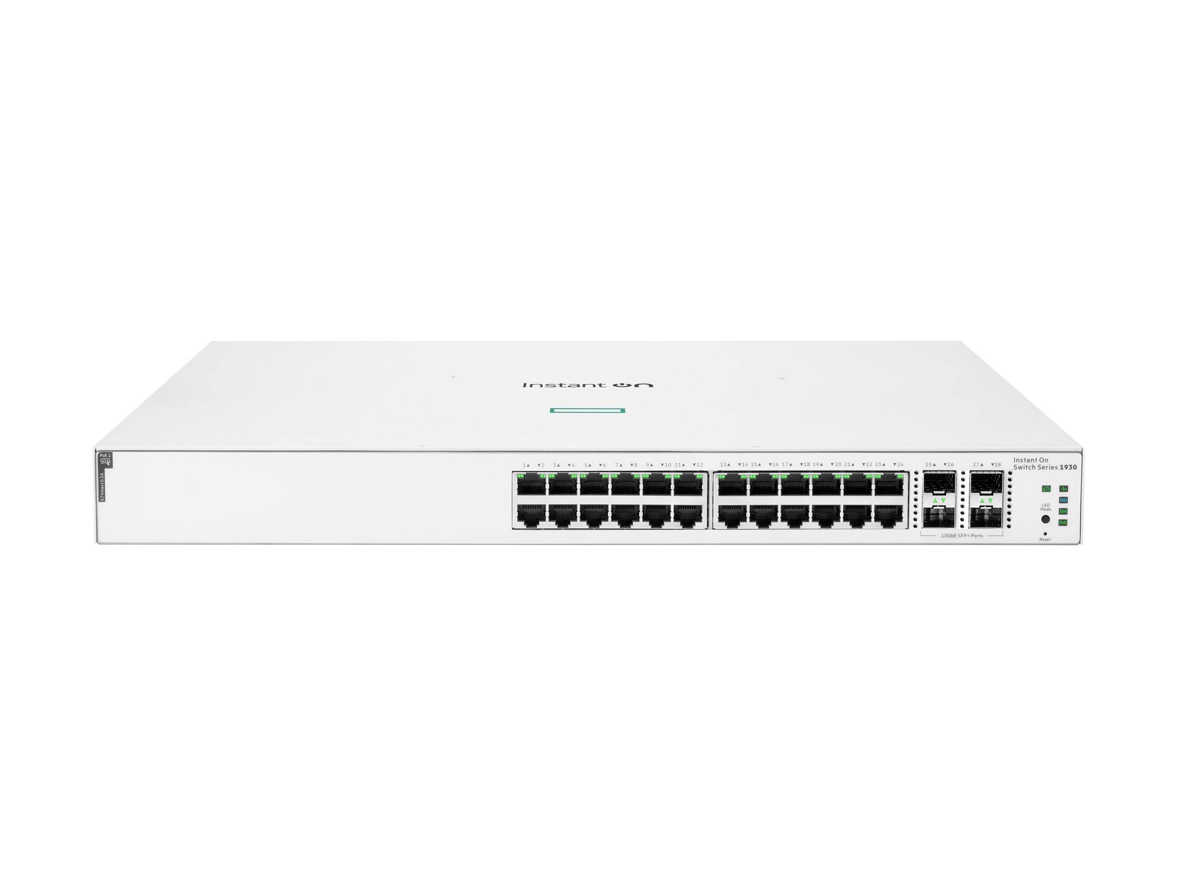 HPE Networking Instant On 1930 24G Class4 PoE 4SFP/SFP+ 370W Switch - Switch - L3 - managed - 24 x 10/100/1000 (PoE)-3