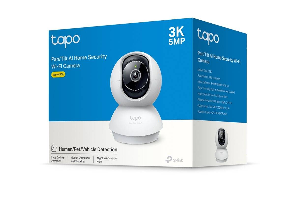 TP-LINK Tapo C230 V1 - Netzwerk-Überwachungskamera - schwenken / neigen - Farbe (Tag&Nacht)-4