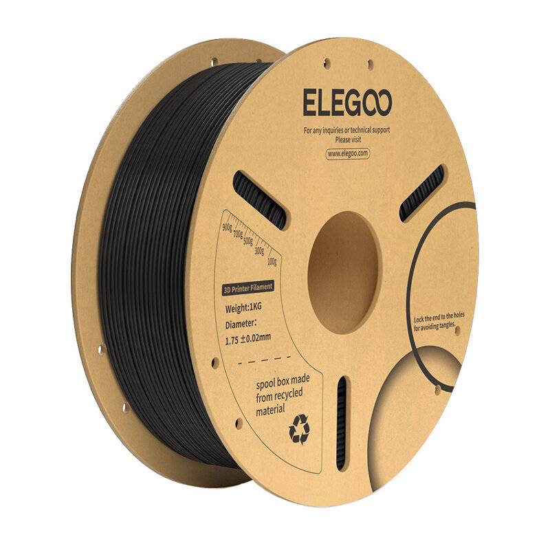 ELEGOO PLA+ Filament, 1,75mm, 1kg - Farbton: schwarz-4