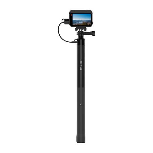 Selfie-Stick mit Telesin-Powerbank für Sportkameras/Smartphones S1-CSS-05