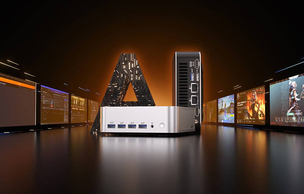 AMD Ryzen AI 9 HX 370 Mini-PC, 32 GB RAM, 1 TB SSD, Win 11 Pro-2