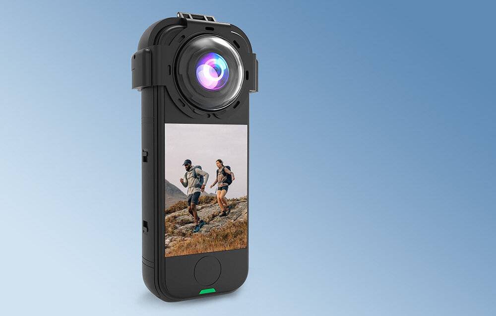 Objektivschutzhülle mit gehärtetem Glas Puluz für Insta360 X4 Air-1