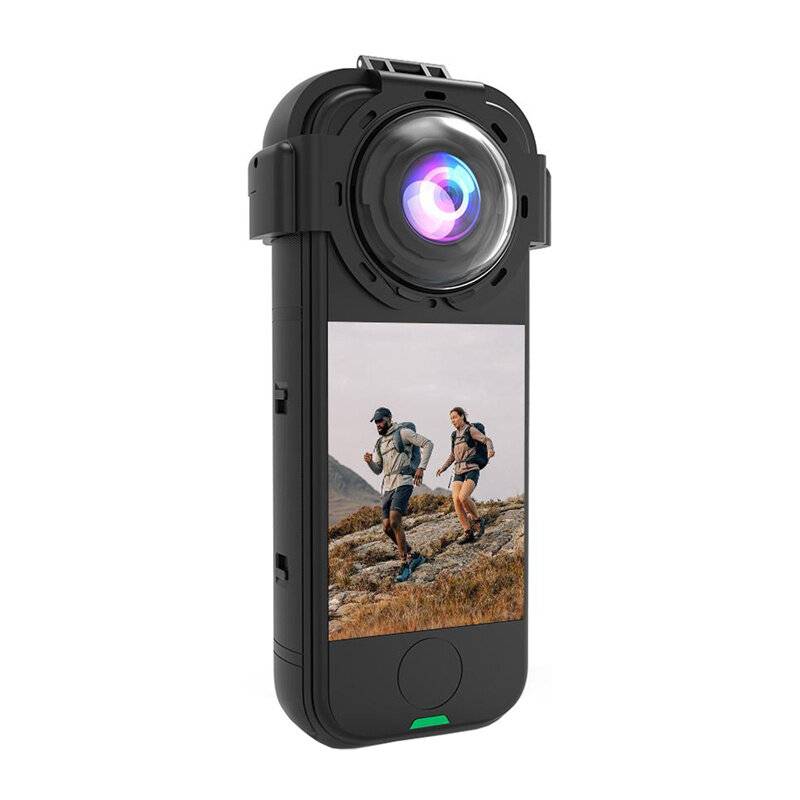 Objektivschutzhülle mit gehärtetem Glas Puluz für Insta360 X4 Air-2