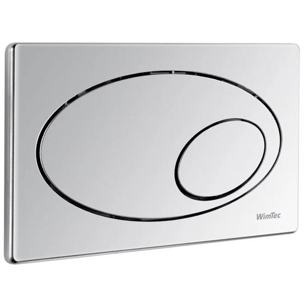 WimTec WC-Betätigungsplatte, VELA, 2-Mengen, WimTec SLK, 255x168mm, weiß, 1 Stk.