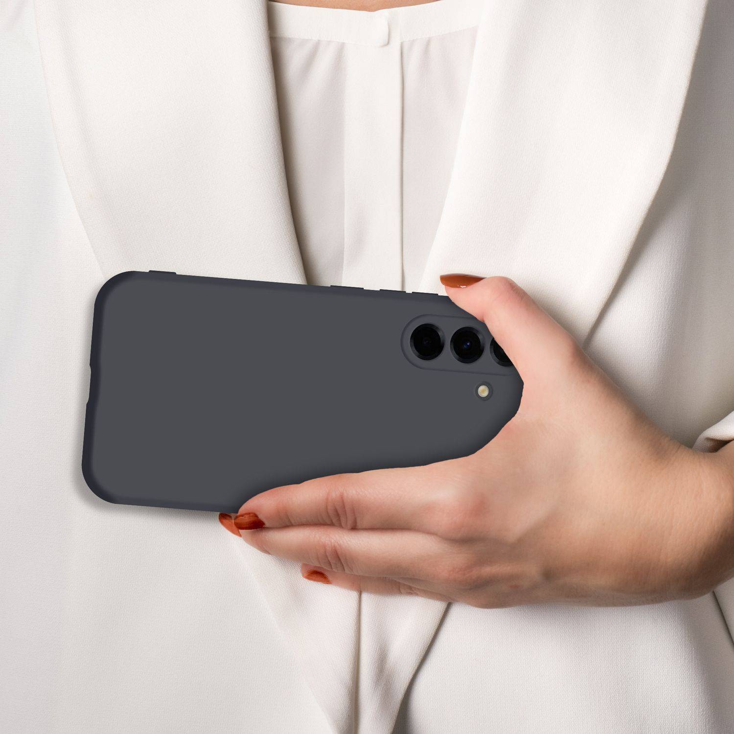 Cadorabo Schutzhülle für Samsung Galaxy A36 Hülle in Schwarz Handyhülle Case Cover TPU Etui-3