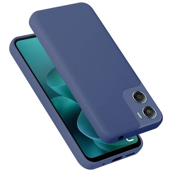 Cadorabo Schutzhülle für Motorola Moto G06 Hülle in Blau Handyhülle Case Cover TPU Etui