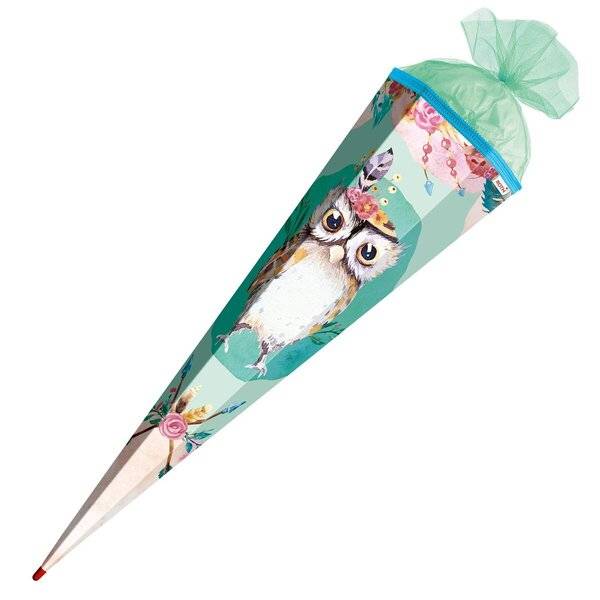 Schultüte Eule Lieselotte - eckig 85 cm-0