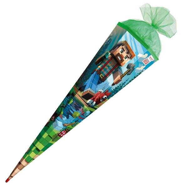Schultüte Block Game - eckig 85 cm