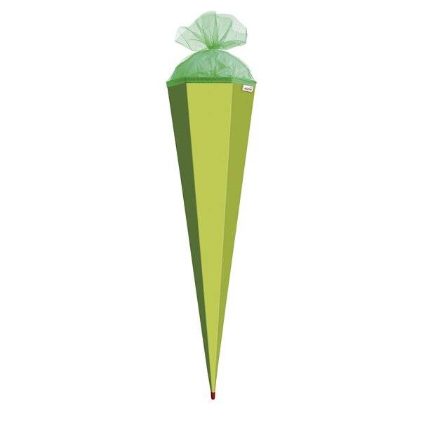 Bastel-Schultüte maigrün - eckig 85 cm-0