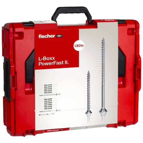 560783 Fischer Schrauben-Set L-BOXX 102 Power Fast II Schrauben-Set 1800 Teile-0