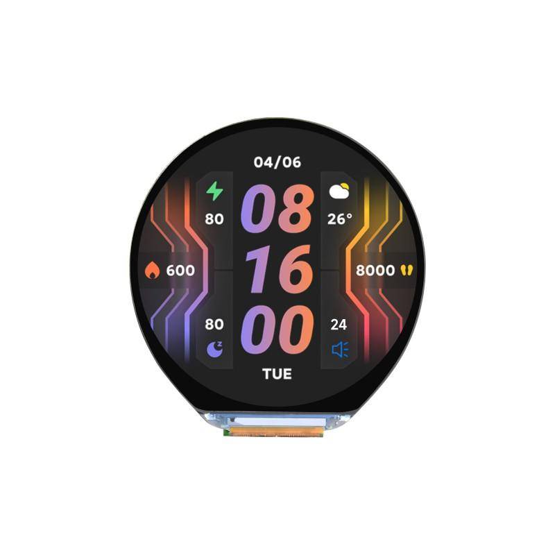 Waveshare RP2350-Touch-LCD-1.46B rundes IPS Touchdisplay, 412x412 Pixel, Audio Codec, 6-Achsen-IMU-0