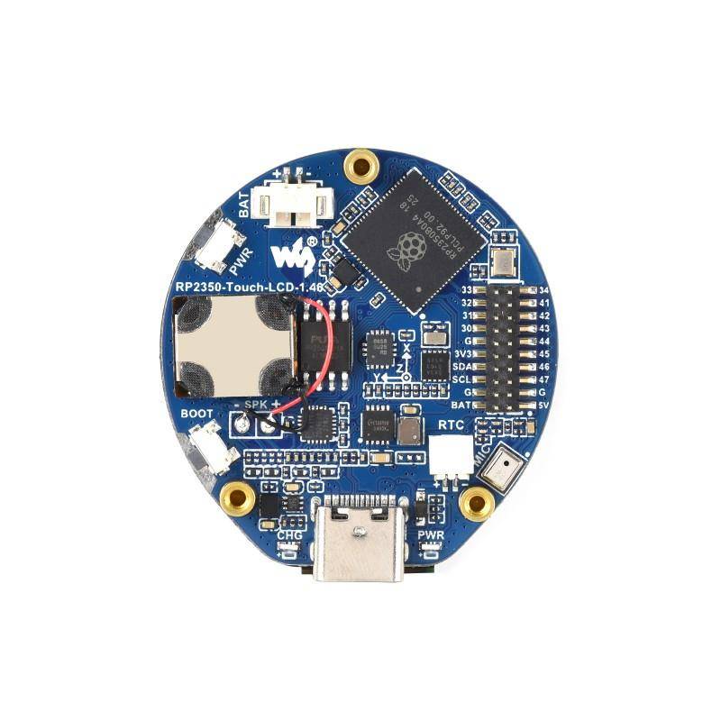 Waveshare RP2350-Touch-LCD-1.46B rundes IPS Touchdisplay, 412x412 Pixel, Audio Codec, 6-Achsen-IMU-4