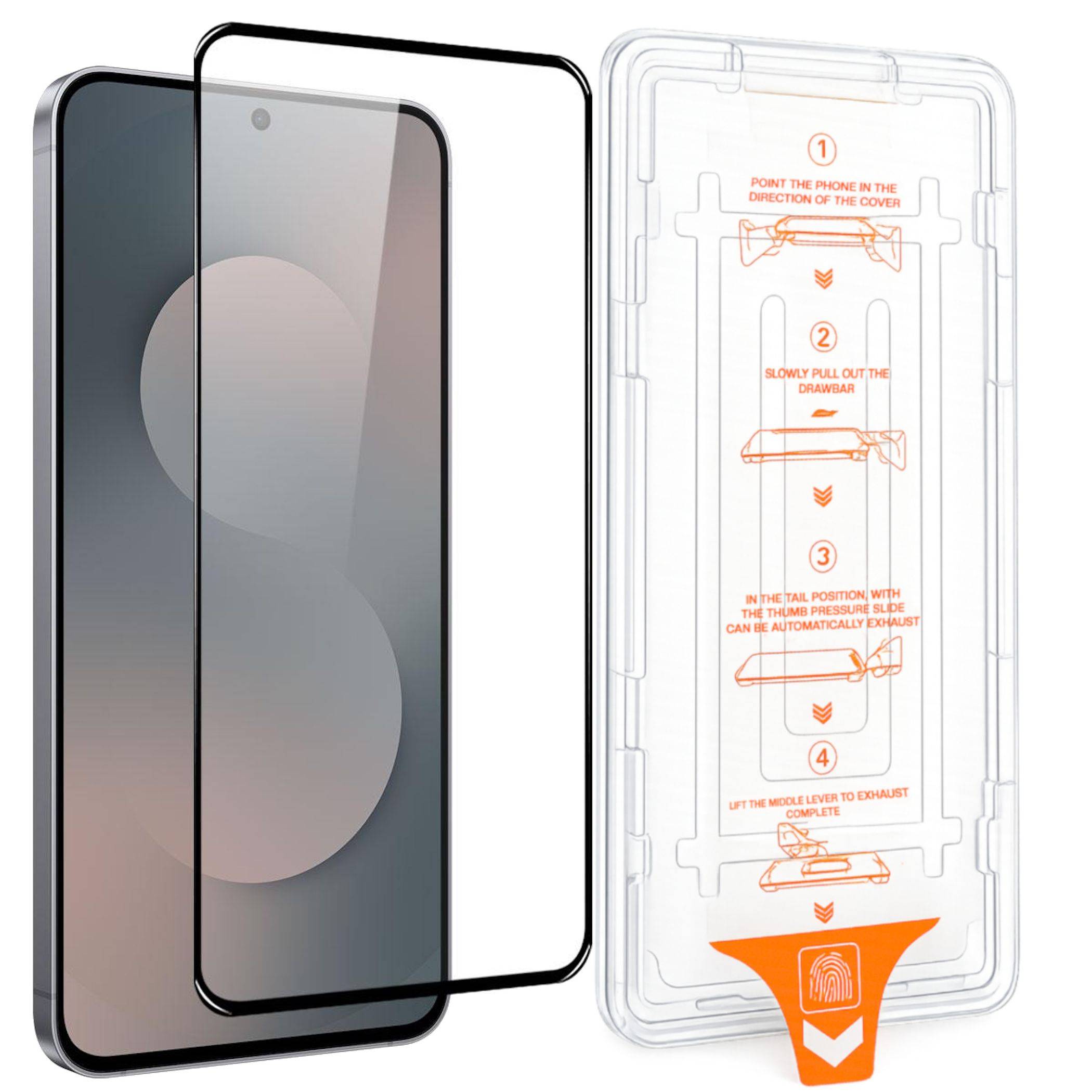 SnapFit Schutzglas für Samsung Galaxy A56 / A36 Installationshilfe Premium H9-4
