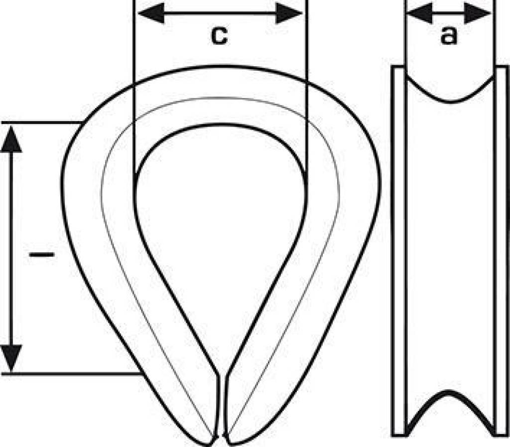 PÖSAMO Kausche ähnlich DIN 6899 Form B 3,0mm Edelstahl 1.4401-3