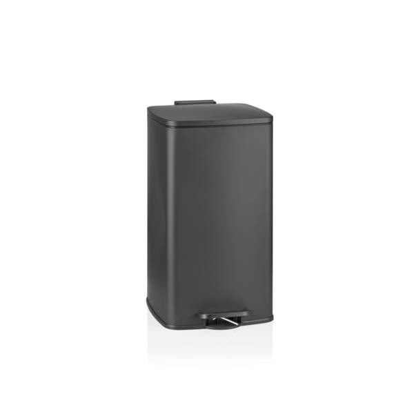 Abfallsammler Mülleimer Clean Step 4 60L schwarz matt hjh OFFICE