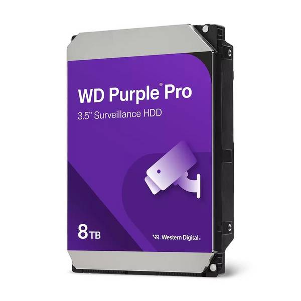 WD Purple Pro WD8002PURP - Festplatte - 8 TB - Überwachung, intelligente Videoübertragung - intern - 3.5" (8.9 cm)