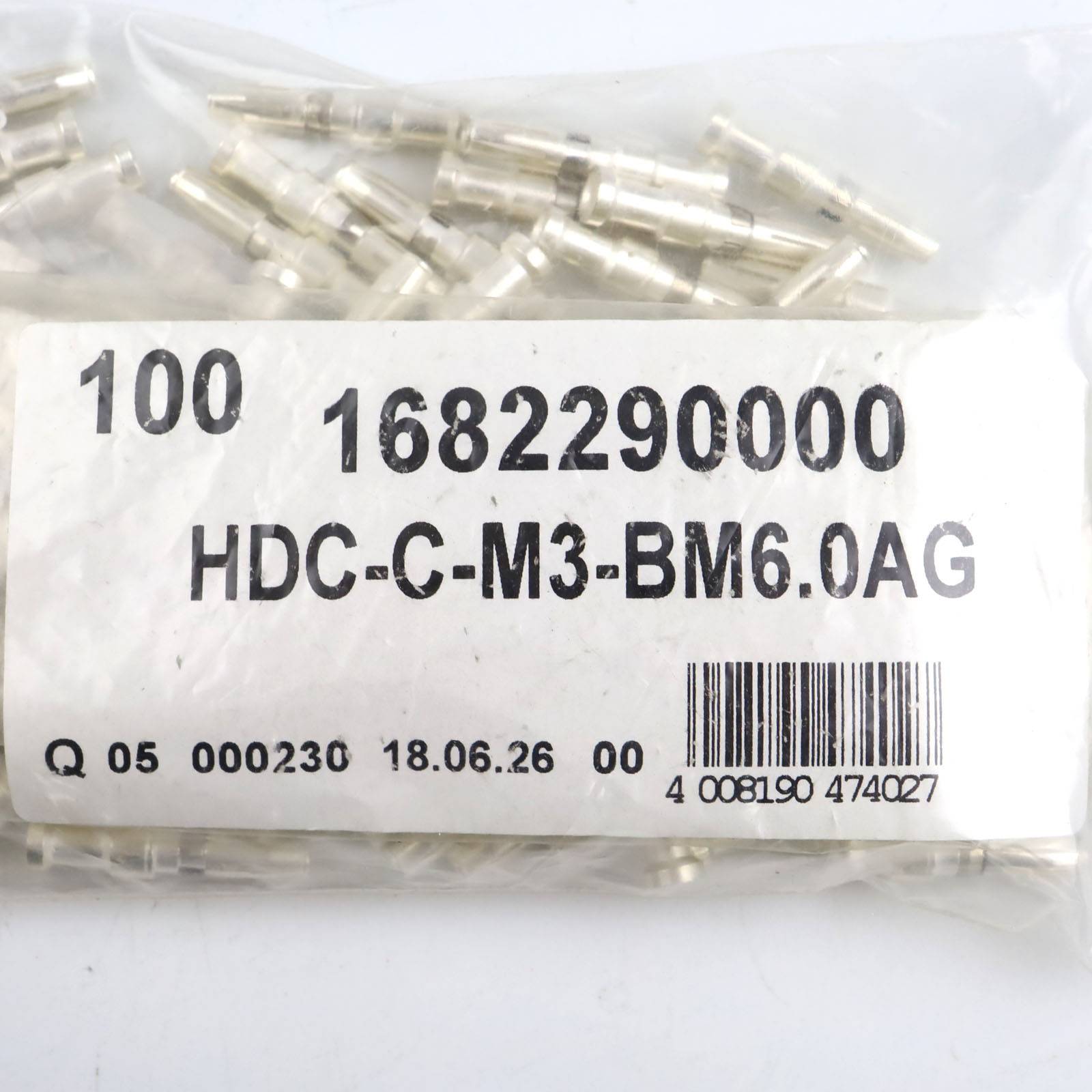 WEIDMÜLLER HDC-C-M3-BM6.0AG, Schwere Steckverbinder, Crimpkontakt-1