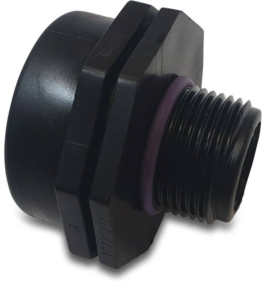 Tavlit Reduziermuffe PP 1/2" x 1" Außengewinde x Innengewinde 10bar Typ Self