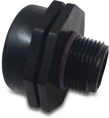 Tavlit Reduziermuffe PP 1/2" x 1" Außengewinde x Innengewinde 10bar Typ Self