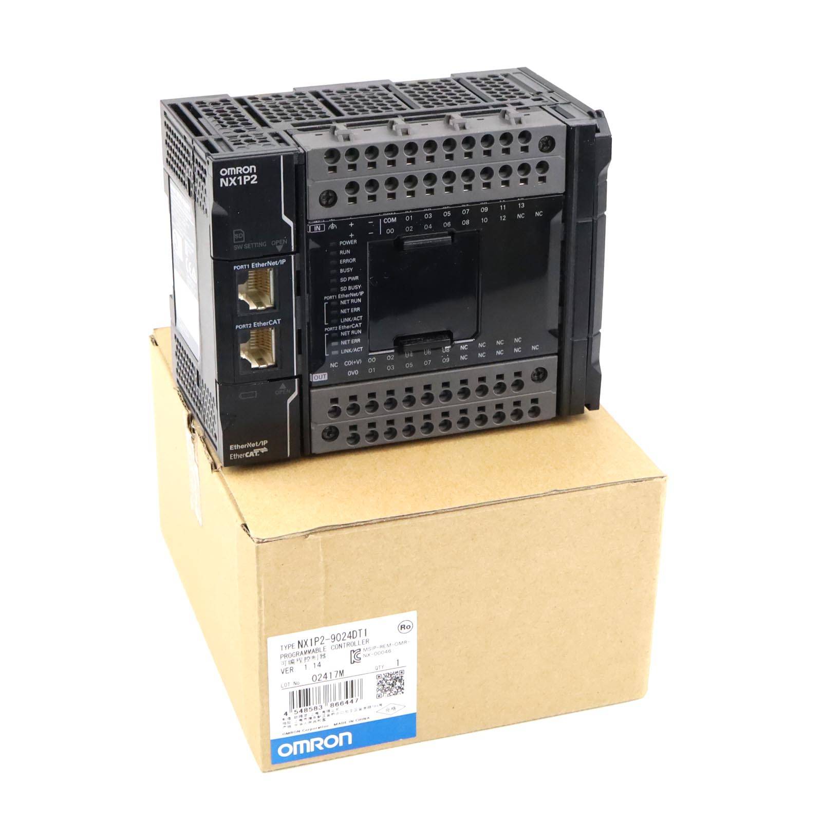 Omron Maschinen Controller NX1P2-9024DT1 OVP-0
