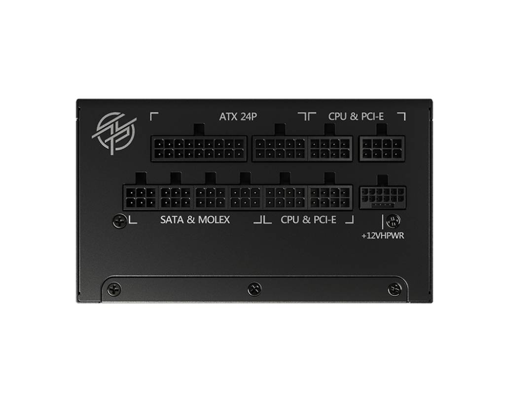 MSI MPG A1000G PCIE5, 1000 W, 100 - 240 V, 50/60 Hz, Aktiv, 120 W, 1000 W-1