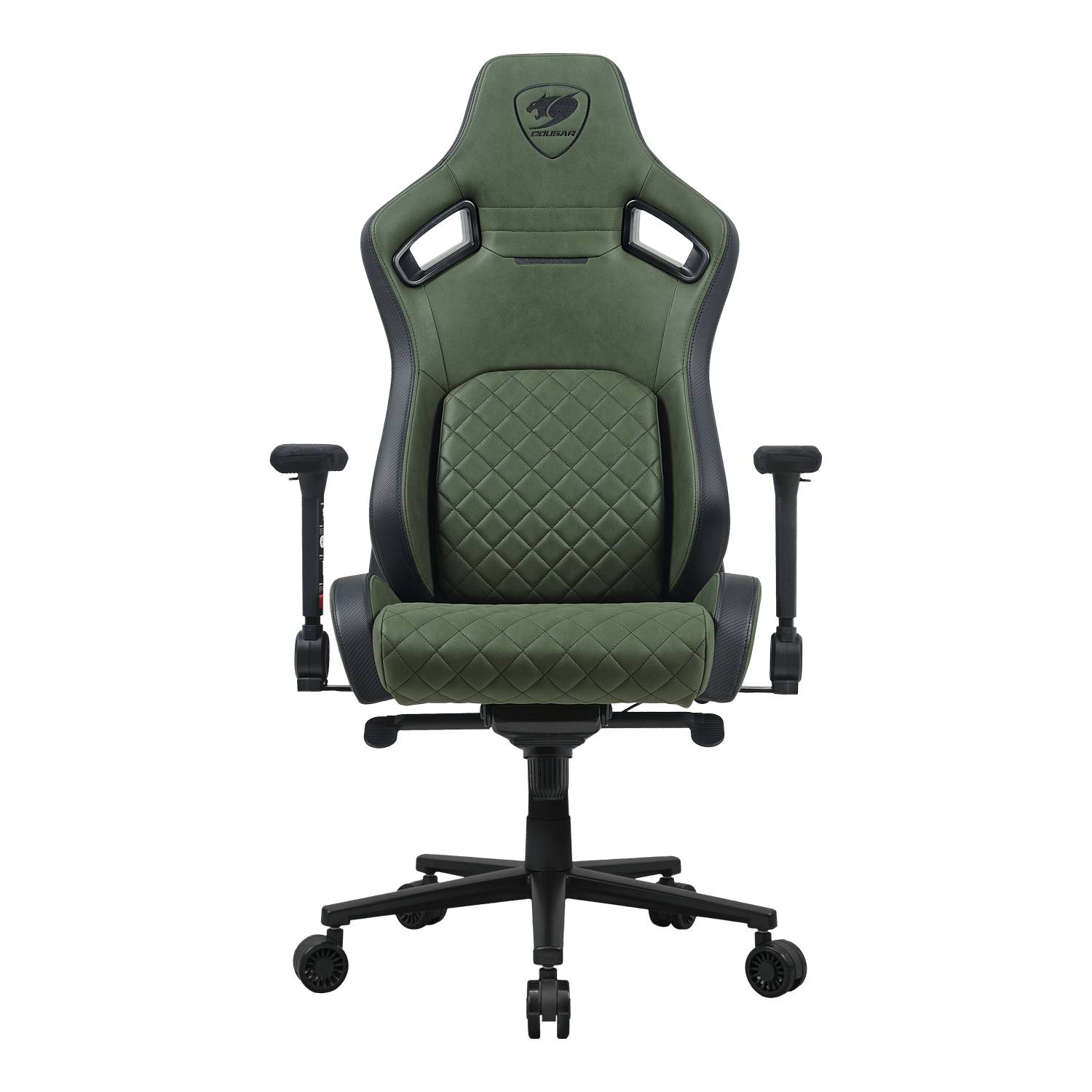 COUGAR DEFENSOR S ARMY GREEN F, Universal-Gamingstuhl, 150 kg, Gepolsterter Sitz, Gepolsterte Rückenlehne, Schwarz, Schw-3