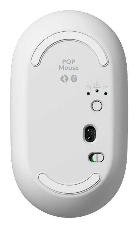 Logitech POP Icon Combo - Tastatur-und-Maus-Set - Bluetooth LE - Off White - orange - TL: Deutsch, QWERTZ-1