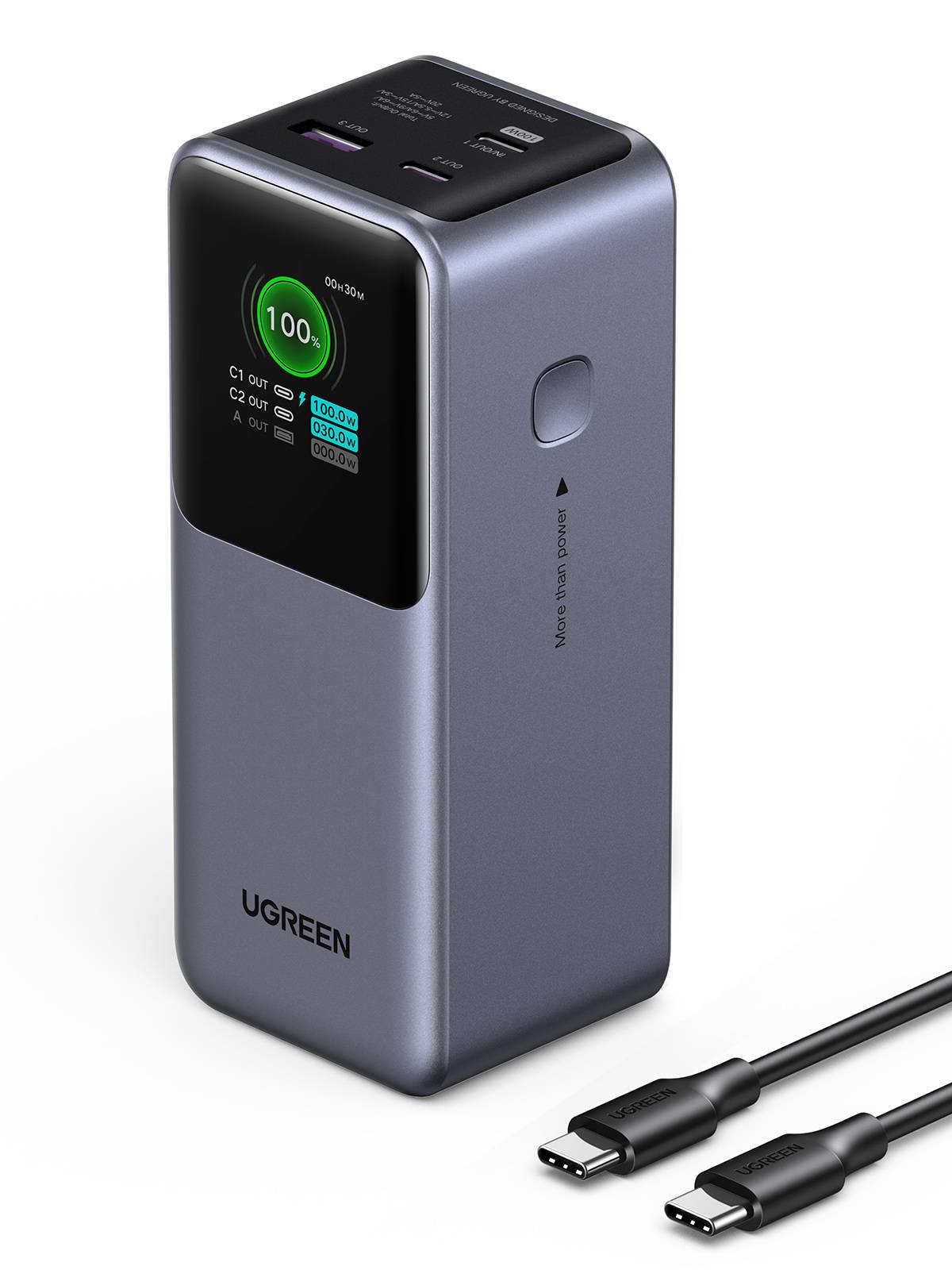 UGREEN PB721 20K 130W Powerbank 2C1A Telekommunikation, UCC & Wearables Smartphone Zubehör &-2