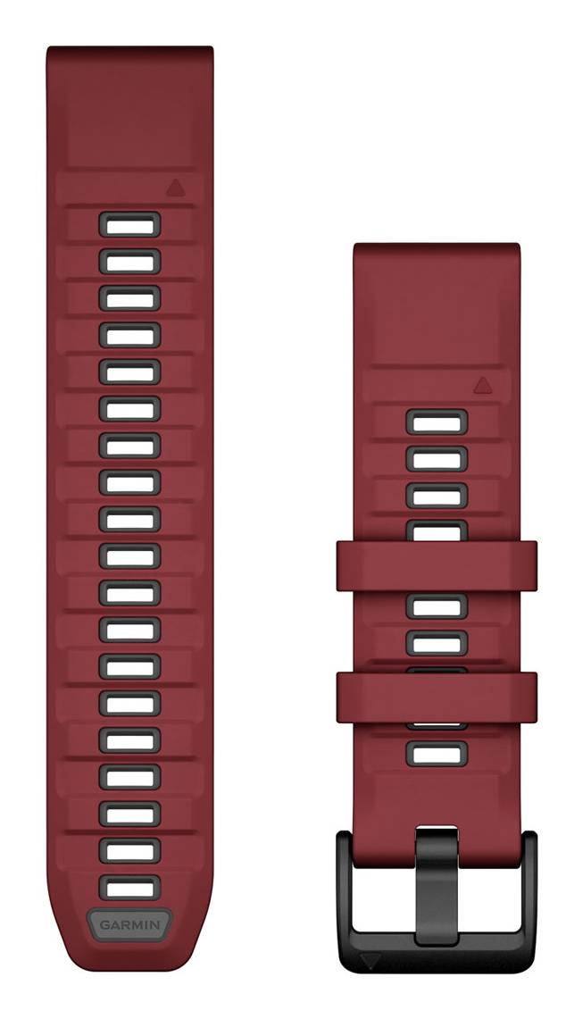 Garmin QuickFit-Armband 22 mm Silikon Marsala/Graphit Mit diesen verstellbaren Schnellwechsel-Armbändern für deine-1