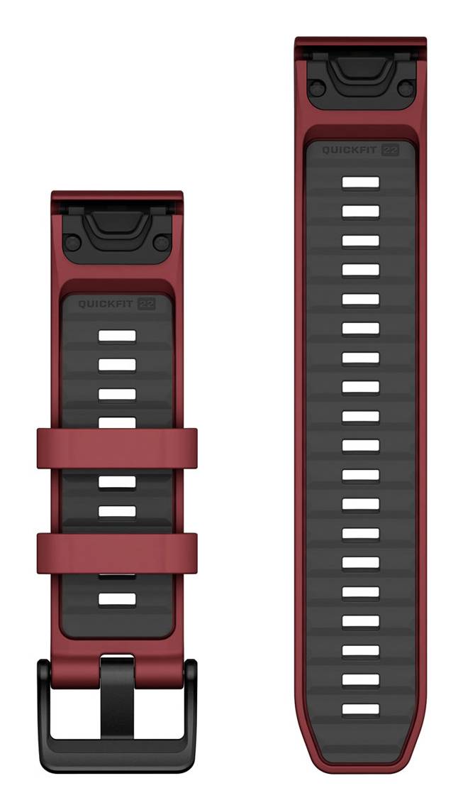 Garmin QuickFit-Armband 22 mm Silikon Marsala/Graphit Mit diesen verstellbaren Schnellwechsel-Armbändern für deine-2