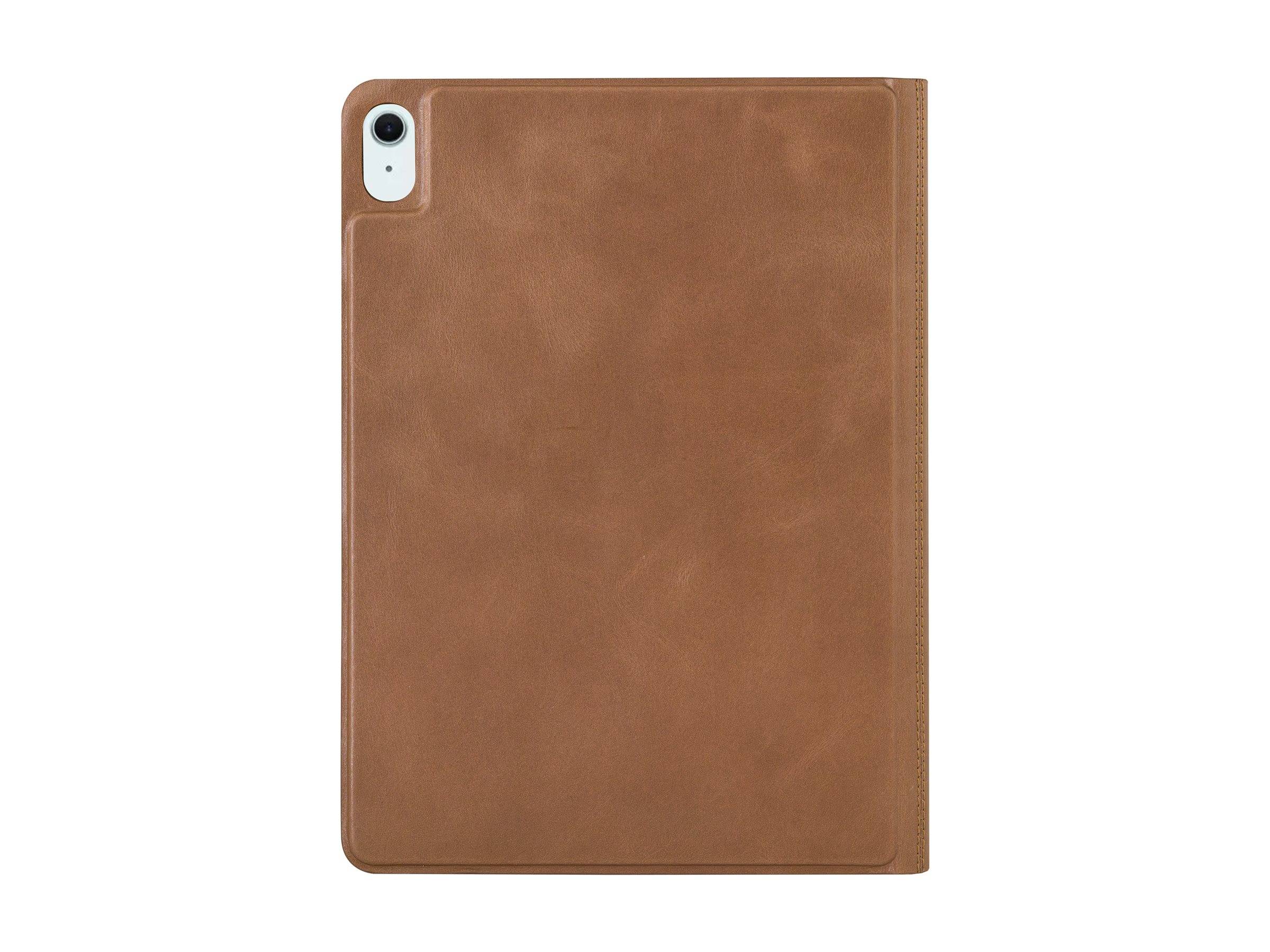 dbramante1928 Risskov - Flip-Hülle für Tablet - genarbtes Leder - Hellbraun (10.9" - 11")-1