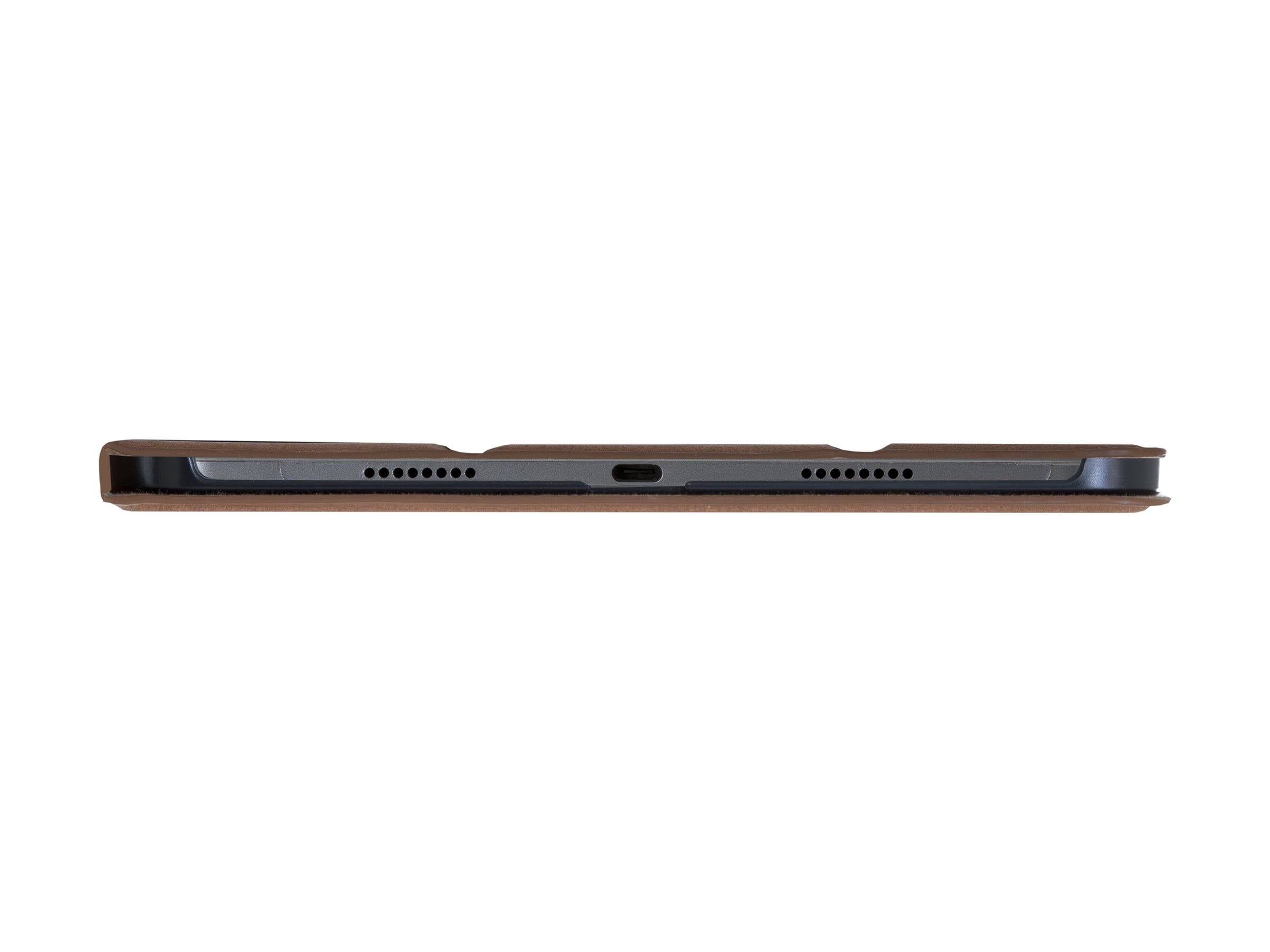 dbramante1928 Risskov - Flip-Hülle für Tablet - genarbtes Leder - Hellbraun (10.9" - 11")-2