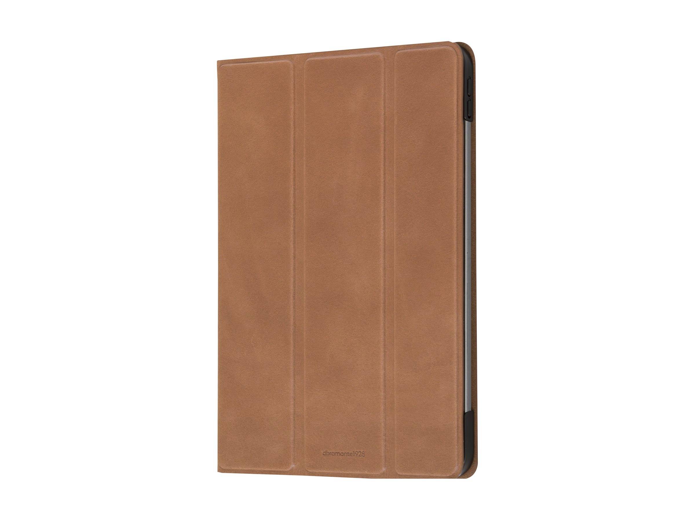 dbramante1928 Risskov - Flip-Hülle für Tablet - genarbtes Leder - Hellbraun (10.9" - 11")-3