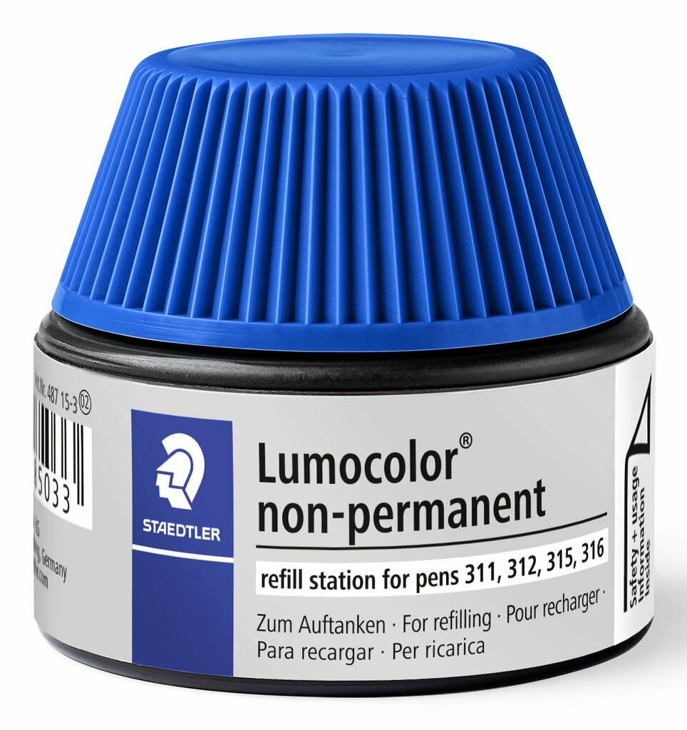STAEDTLER Nachfülltinte Lumocolor 487 15-3 non-permanent blau-1