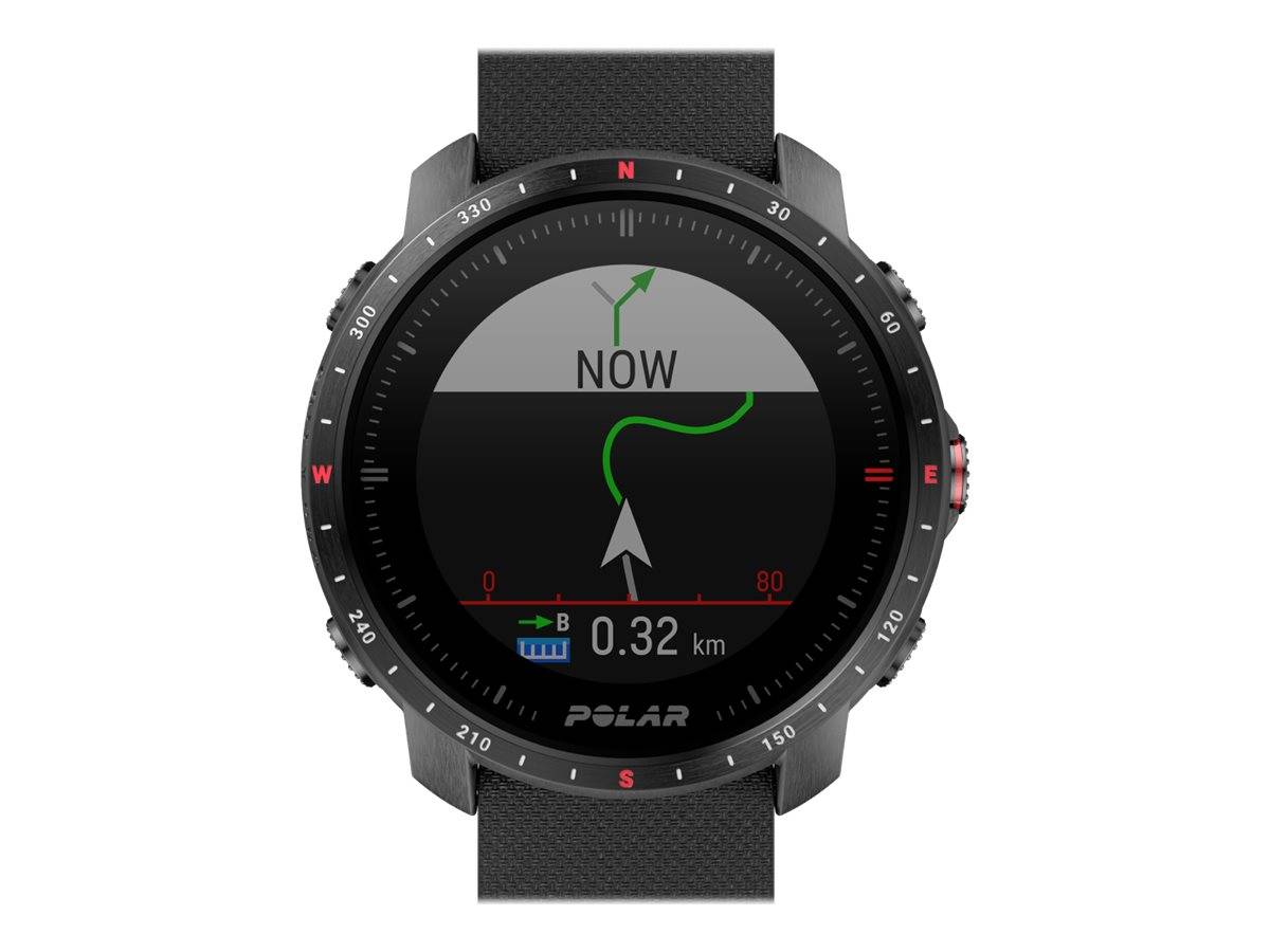 POLAR Grit X Pro - Schwarz DLC - Sportuhr mit Band - Fluorkautschuk (FKM)-2