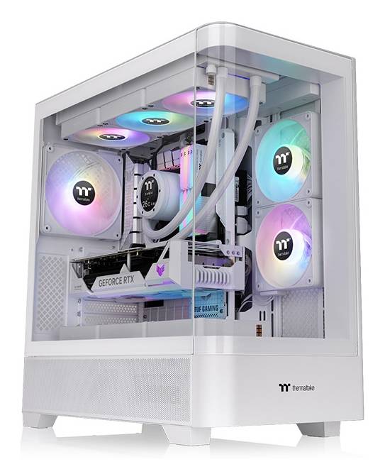 Thermaltake View 290 TG ARGB, Midi Tower, PC, Weiß, ATX, micro ATX, Mini-ITX, SPCC, Gehärtetes Glas, 18 cm-0