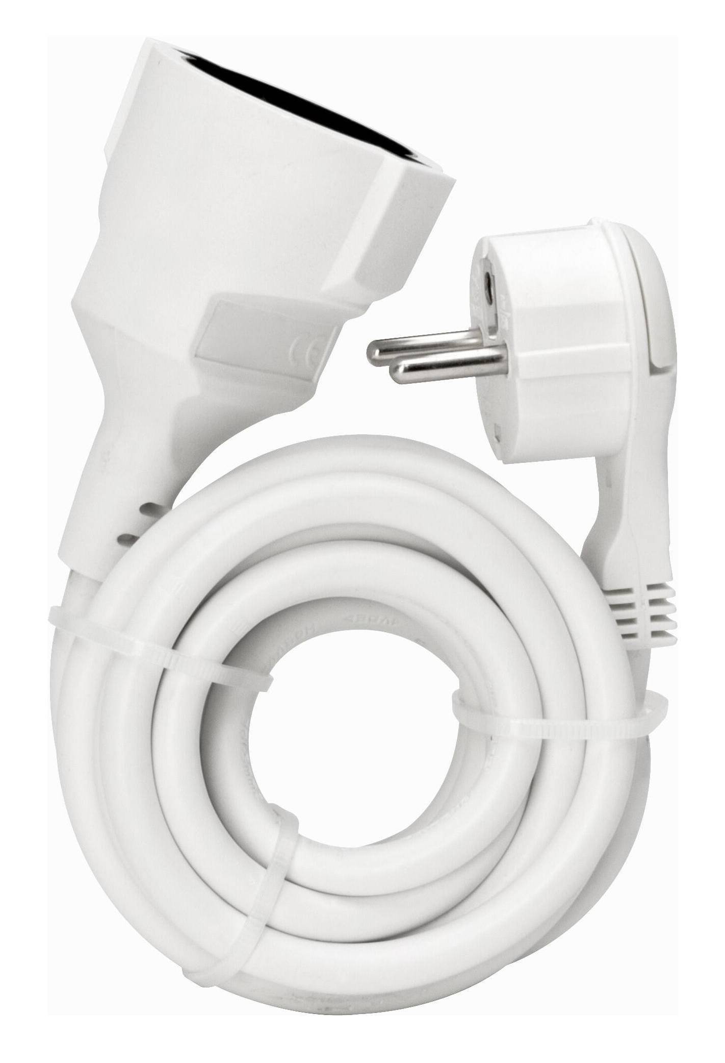 Kopp 143702083 Strom Verlängerungskabel Weiß 5.00 m H05VV-F 3G 1,5 mm²-1