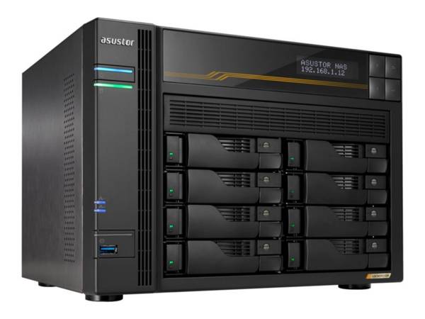 ASUSTOR Lockerstor 8 Gen3 - NAS-Server - 8 Schächte - SATA 6Gb/s / PCIe 4.0 x4 (NVMe)