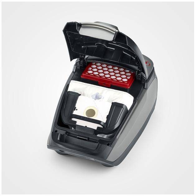 Severin BC 7052, 850 W, Trommel-Vakuum, Trocken, Staubbeutel, 4 l, HEPA-3