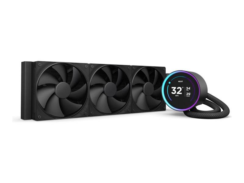 NZXT Kraken Elite 360 - Prozessor-Flüssigkeitskühlsystem - mit LCD-Display - Kühlergröße: 360 mm - (für: LGA1851, LGA170-0