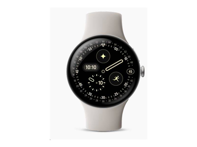 Google Pixel Watch 4 (Wi-Fi) Active Armband 45mm, Porzellan-1