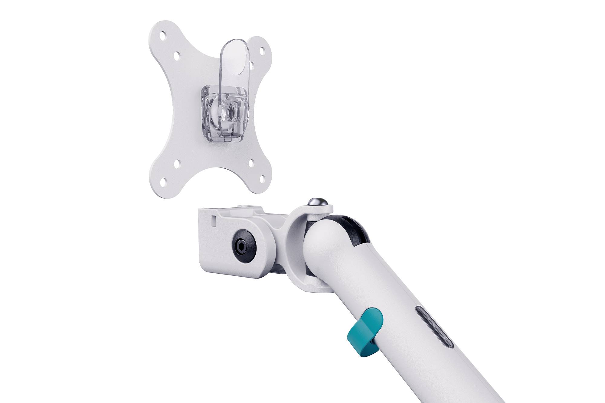 DIGITUS TIS 35 2TFT, 4Gelenke weiß max.10KG mech. Feder Multimedia-Technik Tischhalter für-1