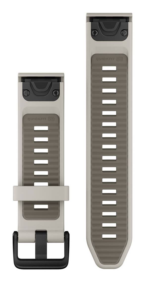 Garmin Quickfit, Band, Smartwatch, Grau, Sand, Garmin, Approach S70 - 42 mm, D2 Delta S, Descent Mk2S, Descent Mk3 - 43m-1