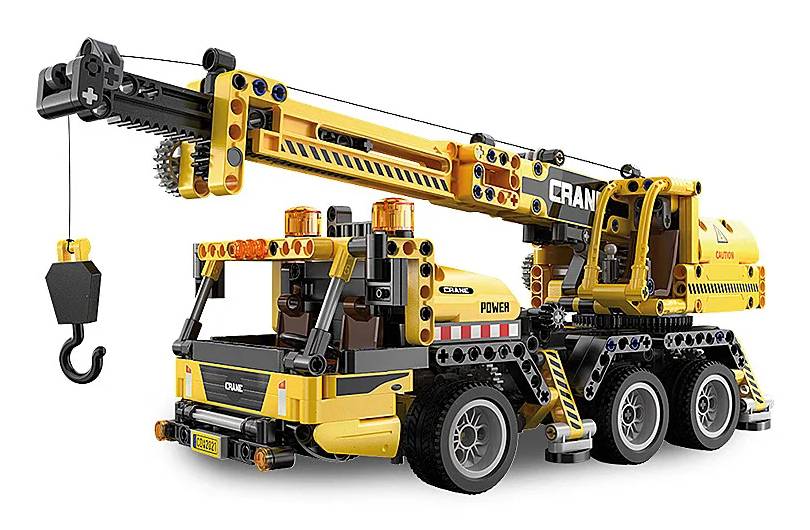 Jamara CaDA Mobilkran Bricks, Krangerät, 8 Jahr(e), Schwarz, Gelb-0
