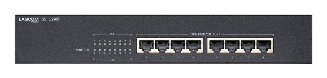 Lancom GS-1208P - Switch - unmanaged - 8 x 10/100/1000 (PoE+)-0