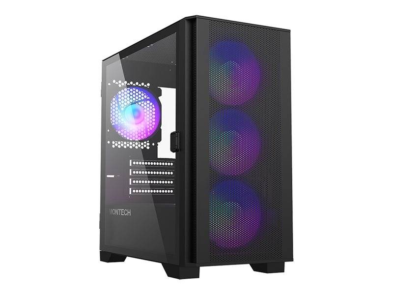 Montech AIR 100 ARGB - Tower - micro ATX - Seitenteil mit Fenster (gehärtetes Glas)-3