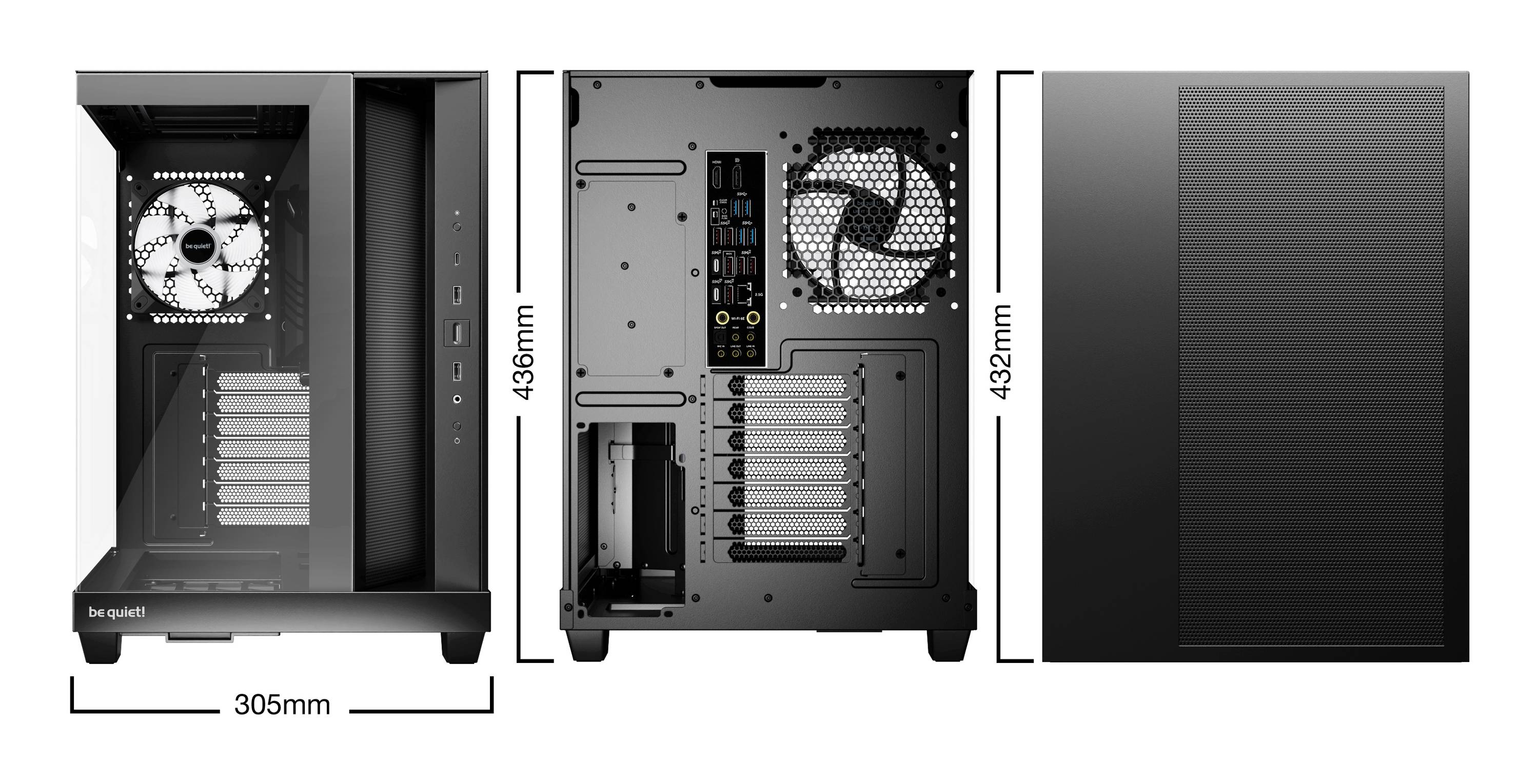 be quiet PC Gehäuse Light Base 500 LX Midi-ATX schwarz BGW85-2