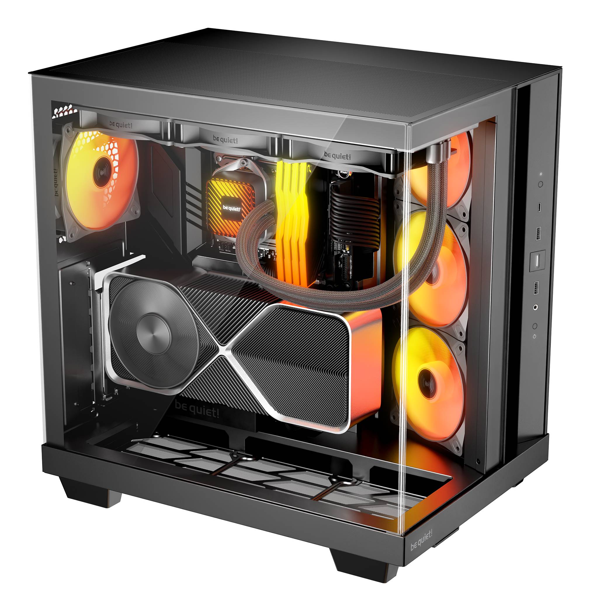 be quiet PC Gehäuse Light Base 500 LX Midi-ATX schwarz BGW85-3